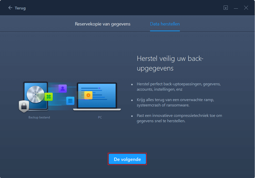 restore image transfer file